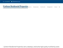 Tablet Screenshot of carletonresidential.com